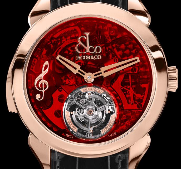 Jacob & Co PALATIAL FLYING TOURBILLON MINUTE REPEATER ROSE GOLD RED PT520.40.NS.QR.A Replica watch